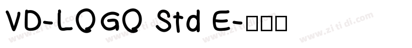 VD-LOGO Std E字体转换